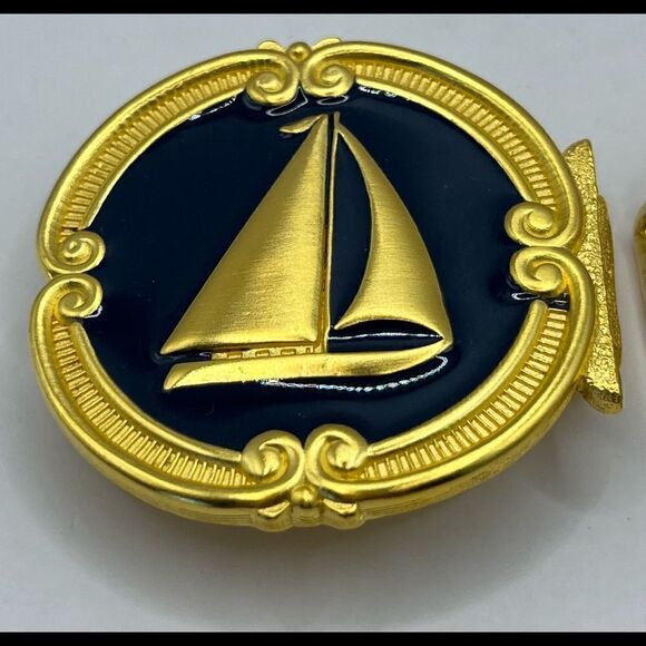 Douglas Paquette NWOT sail boat, belt buckle. - Picture 3 of 7